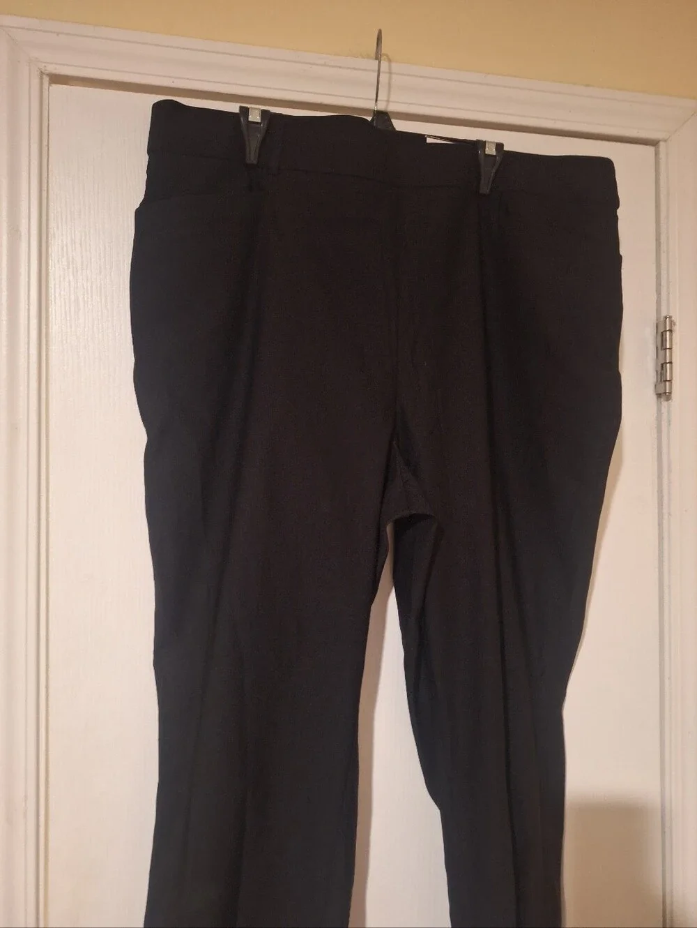 NWT Womens Black Stretch Dress Pants - Classic Straight Fit 22W